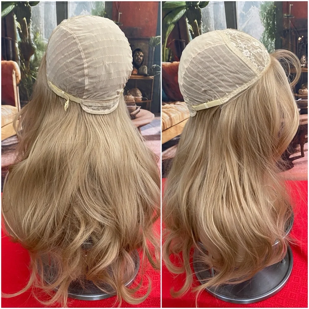 Strawberry blonde lace front wig